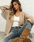 Solid Knit Cardigan Jacket - Soft and Versatile
