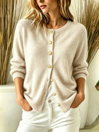 Women’s Button-Down Knit Cardigan – Soft Versatile Layer