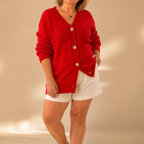 Hester Button Knit Cardigan - Soft and Cozy