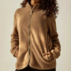 Women’s Fleece Cardigan Coat – Warm Soft Layer