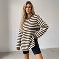 Striped Drop-Shoulder Sweater - Soft and Casual