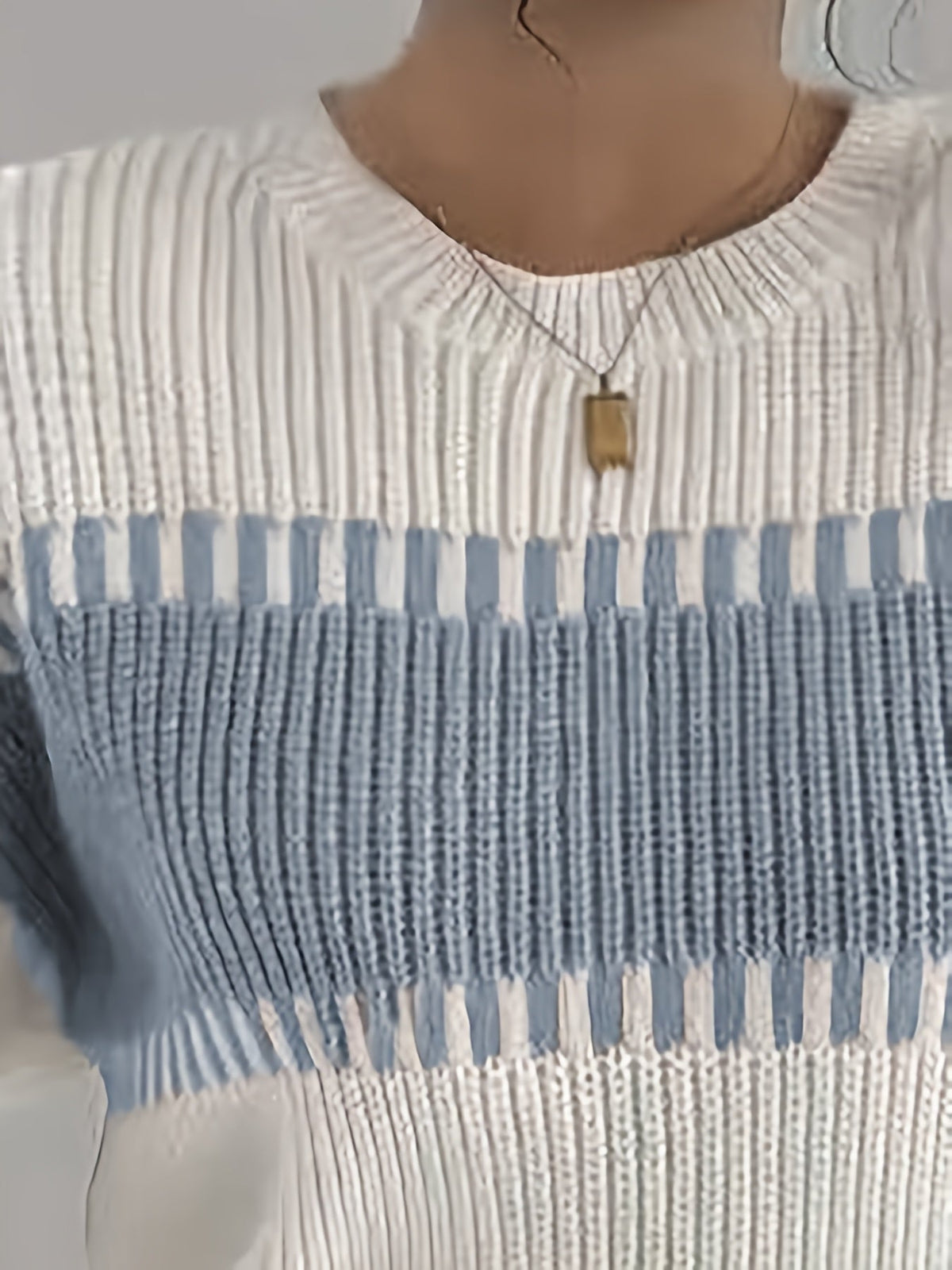 Women’s Colour-Block Striped Sweater