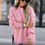Women's Knitted Pullover - Long-Sleeve Casual Autumn Style