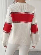 Women’s Colour-Block Striped Sweater