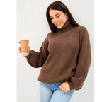 Turtleneck Knit Top - Warm and Fashionable