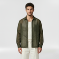 Sheer Technical Mesh Overshirt with Semi-Transparent Construction