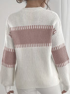 Women’s Colour-Block Striped Sweater