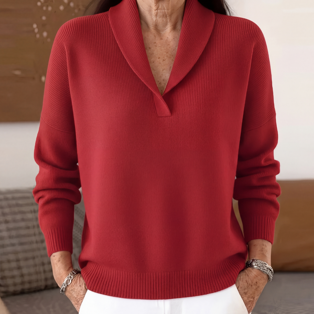 Clarissa V-Neck Jumper - Flattering and Comfortable