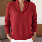 Clarissa V-Neck Jumper - Flattering and Comfortable