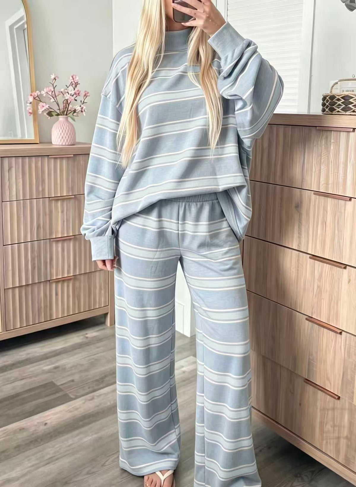 Women’s Casual Striped Set - Modern and Coordinated