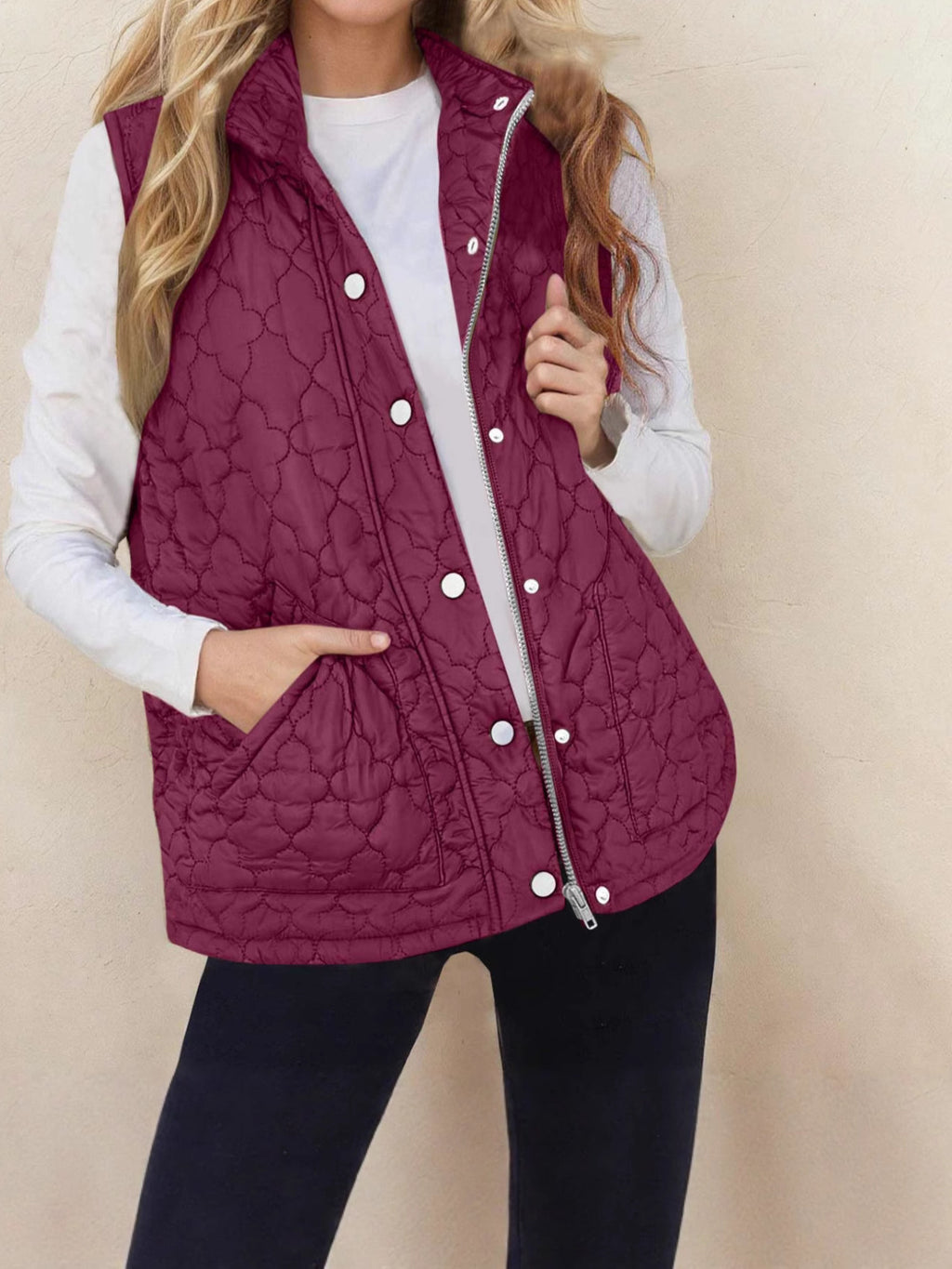 Women’s Quilted Sleeveless Vest – Warm Practical Outerwear