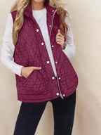 Women’s Quilted Sleeveless Vest – Warm Practical Outerwear