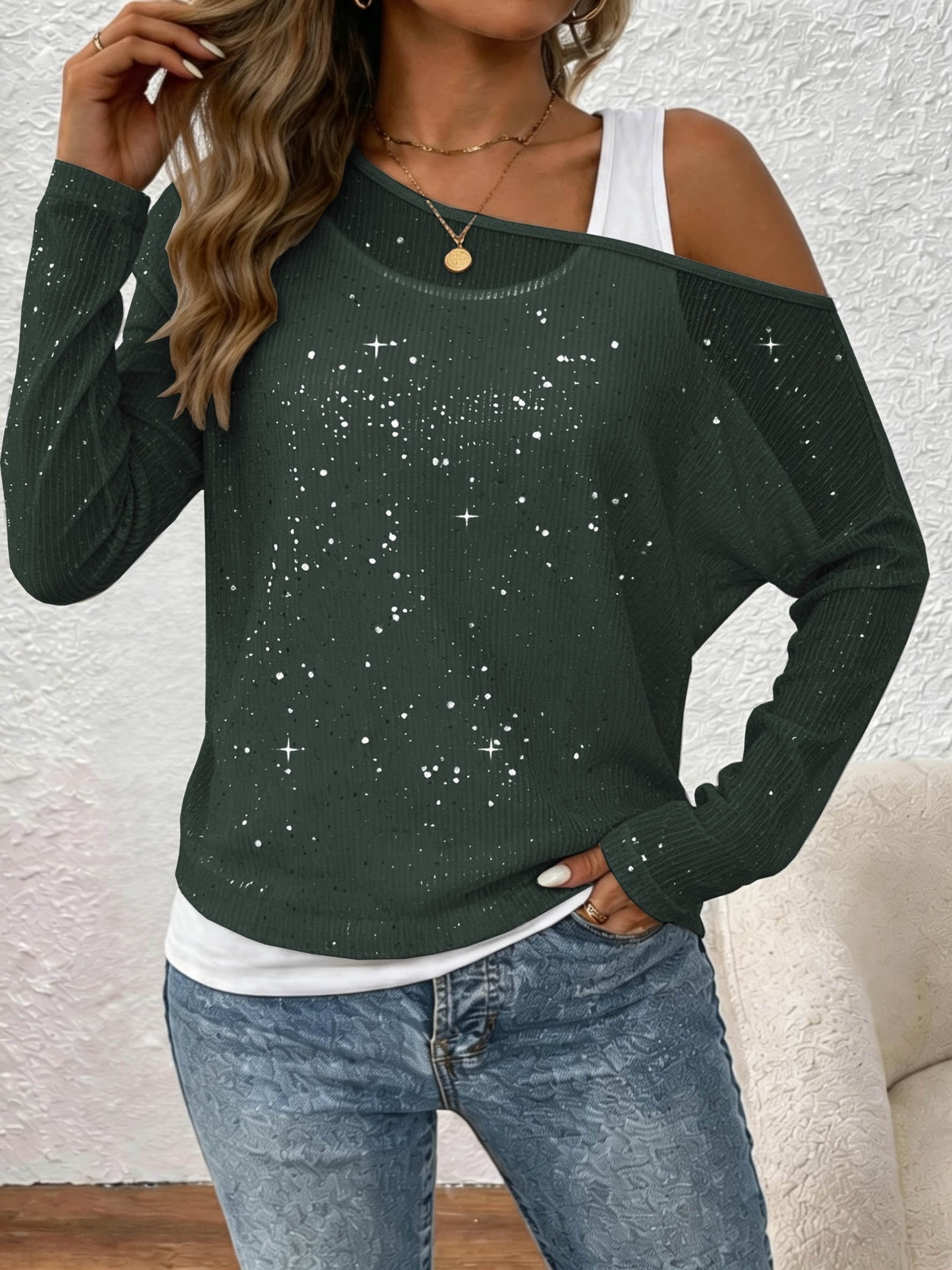 Women’s Long-Sleeve Shirt - Elegant and Fluid