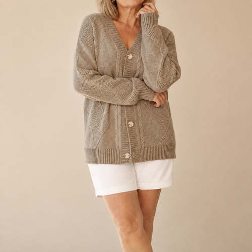 Hester Button Knit Cardigan - Soft and Cozy