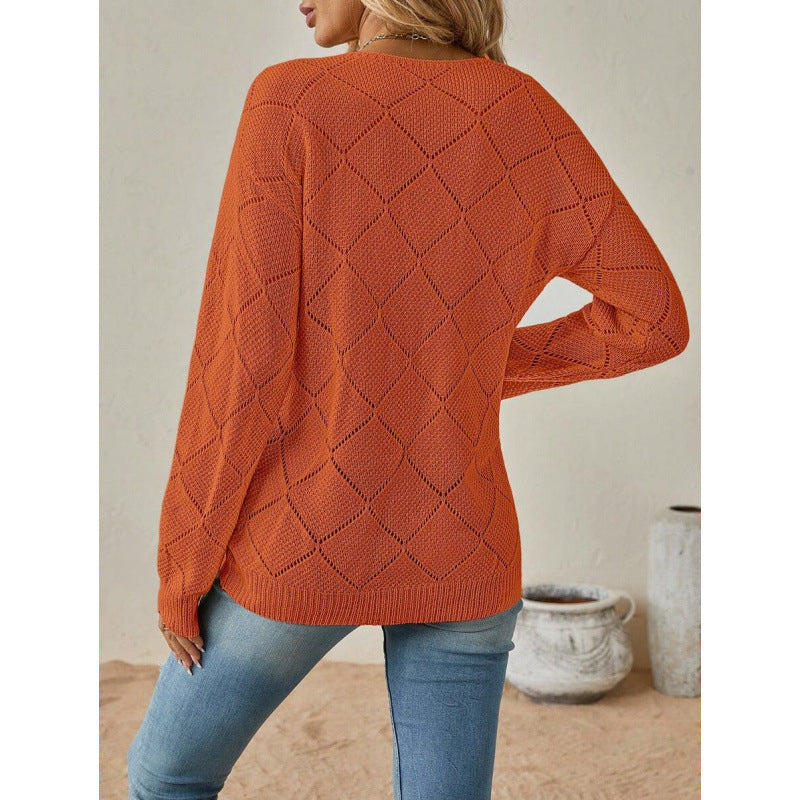 Puff-Sleeve Solid Sweater - Soft and Feminine