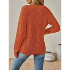 Puff-Sleeve Solid Sweater - Soft and Feminine