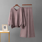 Western Wide-Leg Pants Two-Piece Set - Easy and Styled