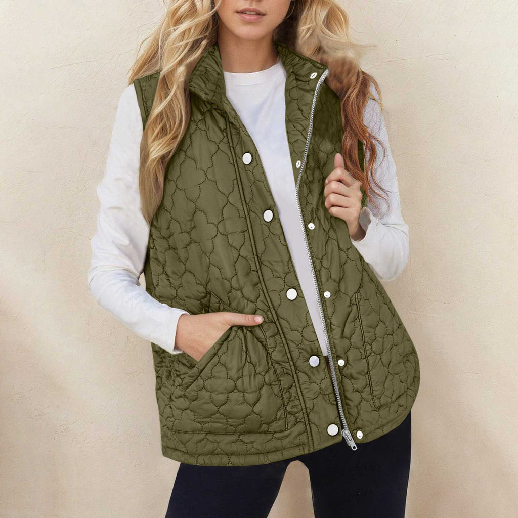 Women’s Quilted Sleeveless Vest – Warm Practical Outerwear