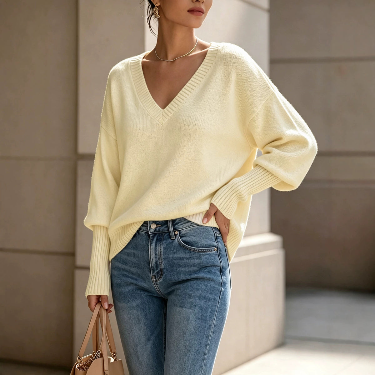 Women’s Knit Turtleneck Pullover - Soft and Elegant