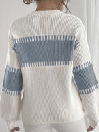 Women’s Colour-Block Striped Sweater