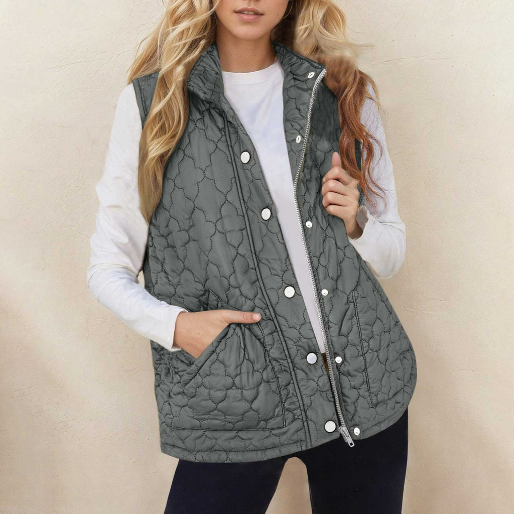 Women’s Quilted Sleeveless Vest – Warm Practical Outerwear