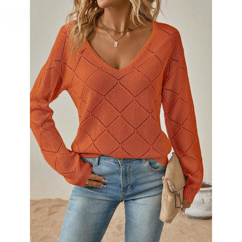 Puff-Sleeve Solid Sweater - Soft and Feminine