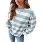 Women’s Striped Long Sleeve Top – Relaxed Modern Style