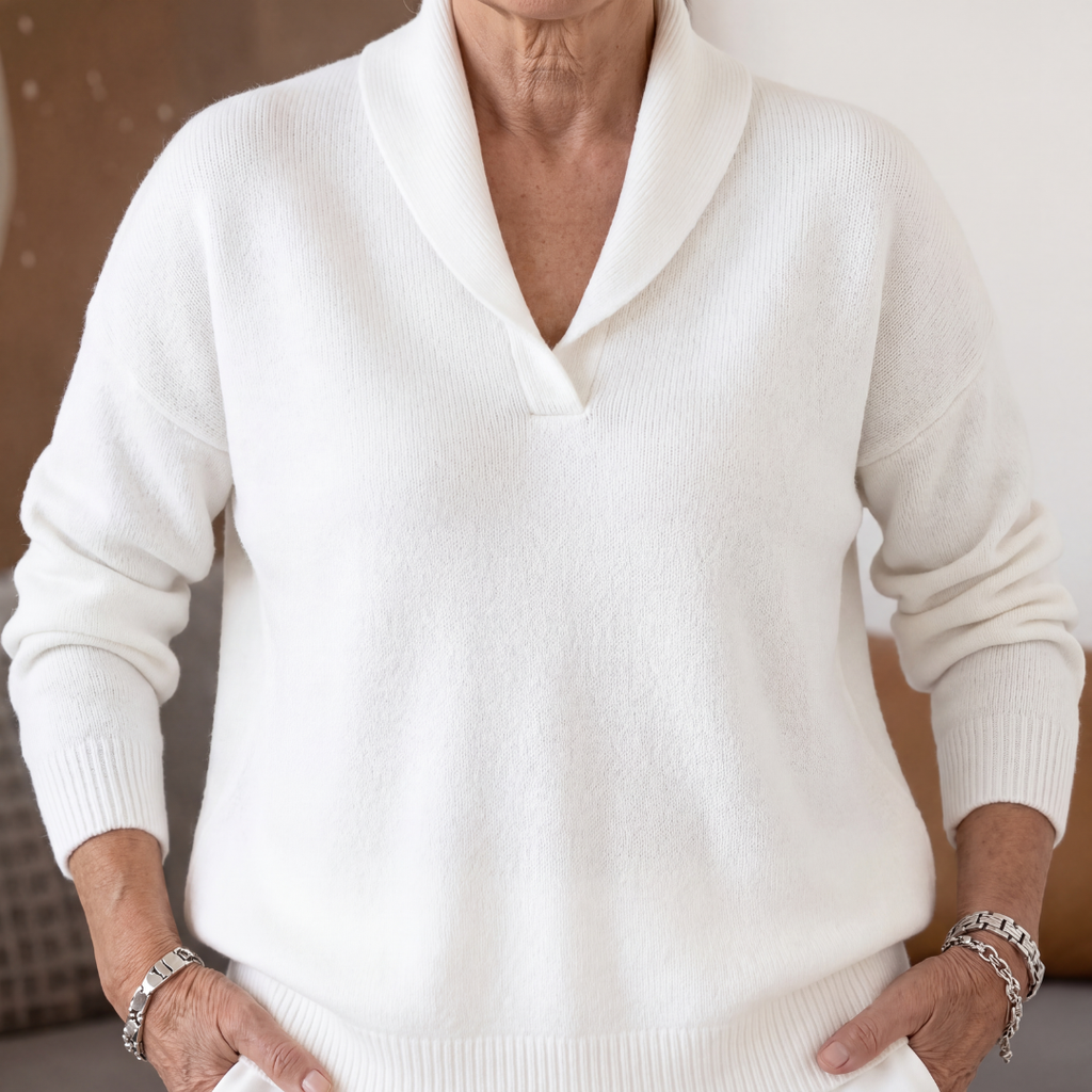 Clarissa V-Neck Jumper - Flattering and Comfortable
