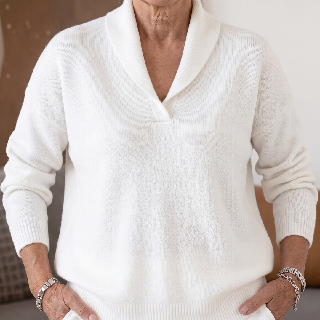 Clarissa V-Neck Jumper - Flattering and Comfortable