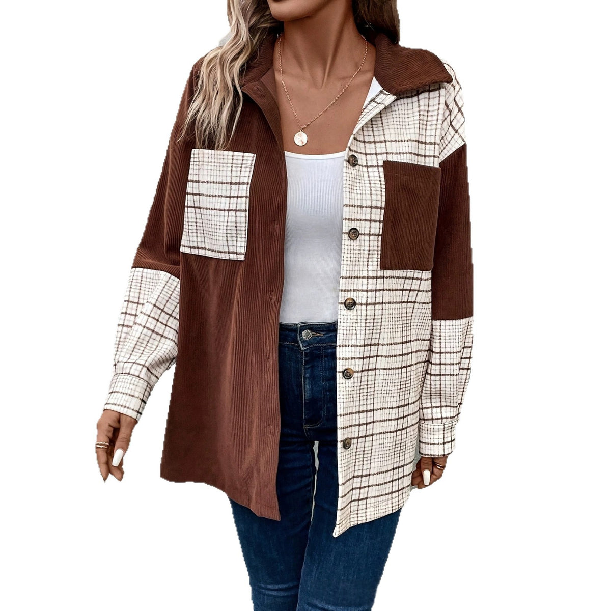 Single-Breasted Lapel Jacket - Polished and Easy