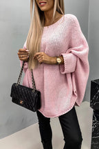 Women’s Elegant Crewneck Pullover - Soft and Refined