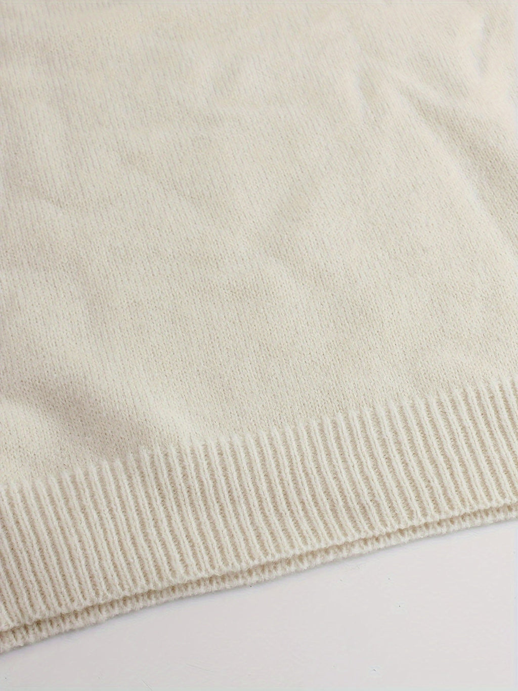 Women’s Ribbed Sweater with Striped Cuffs – Modern Cozy Knit
