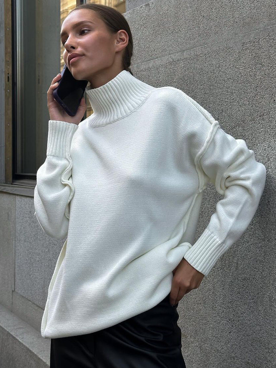 Women’s Thick Turtleneck Sweater - Warm and Casual