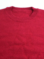 Women’s Ribbed Sweater with Striped Cuffs – Modern Cozy Knit