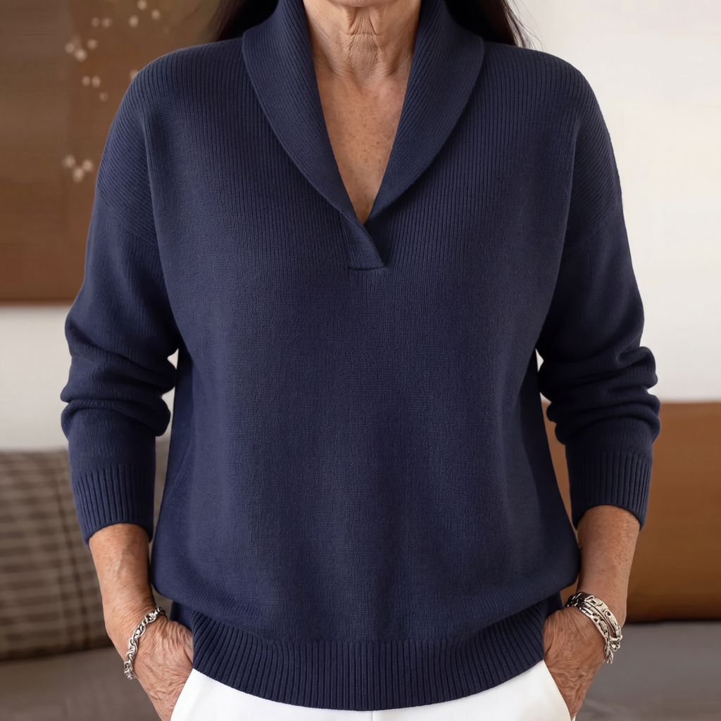 Clarissa V-Neck Jumper - Flattering and Comfortable