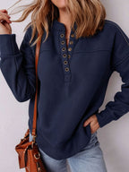 Women’s Drop-Shoulder Pullover Sweatshirt – Soft Cozy Style