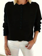 Women’s Button-Detail Pullover - Elegant and Comfortable