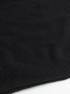 Women’s Ribbed Sweater with Striped Cuffs – Modern Cozy Knit