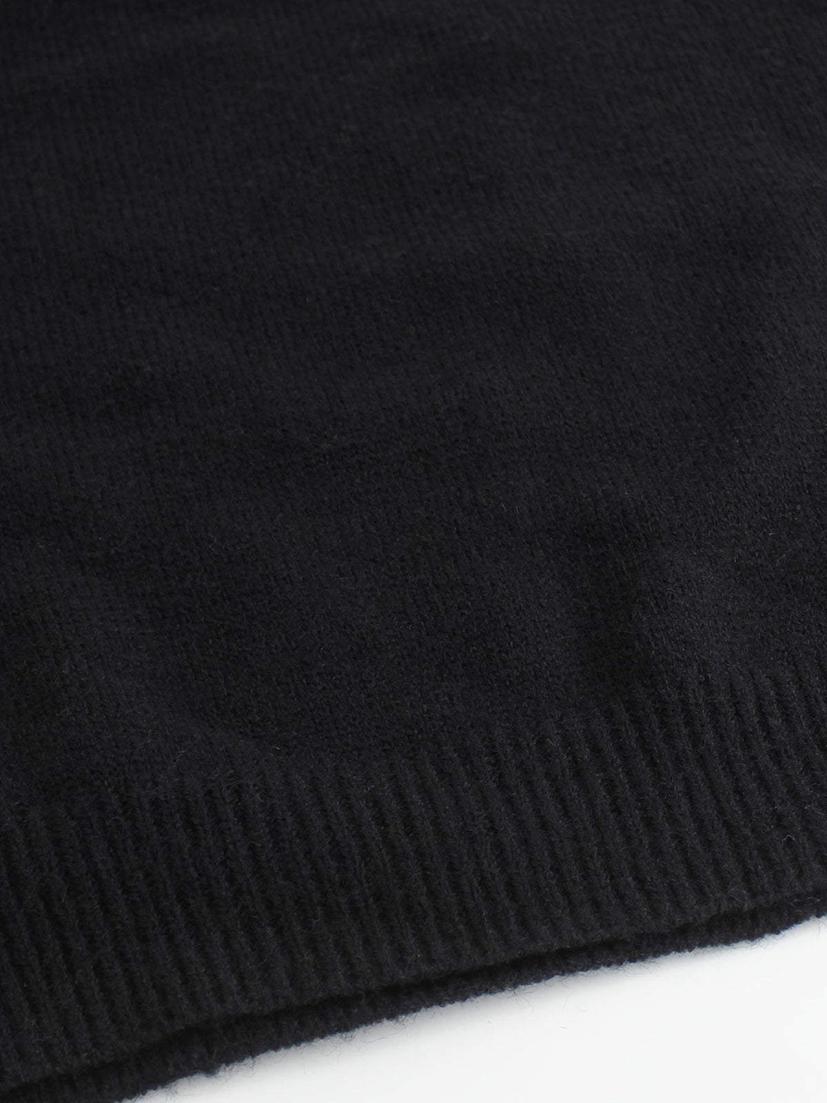 Women’s Ribbed Sweater with Striped Cuffs – Modern Cozy Knit