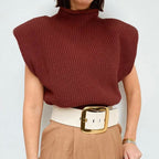 Women’s High Neck Short Sleeve Top – Lightweight Casual T-Shirt
