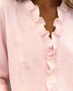 Women’s Lightweight V-Neck Blouse – Fluid Everyday Top