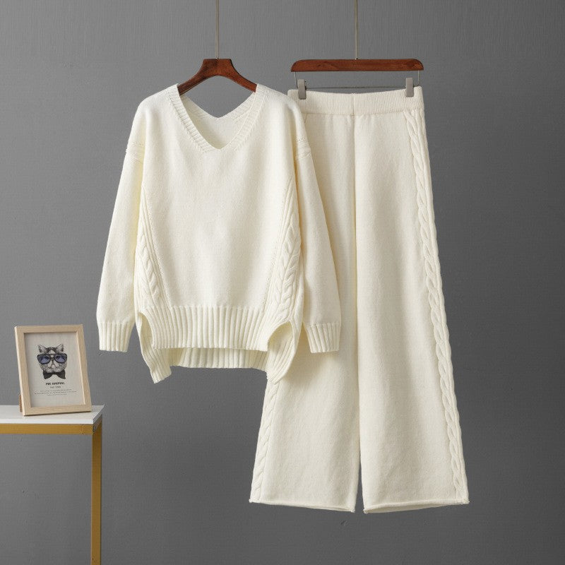 Western Wide-Leg Pants Two-Piece Set - Easy and Styled