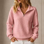 Vera - Quilted Half-Zip Top