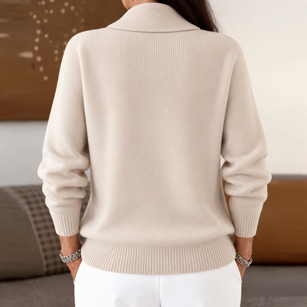 Clarissa V-Neck Jumper - Flattering and Comfortable