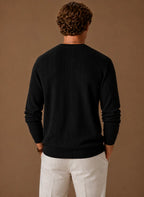 Men's Cable Knit Crew Neck Sweater for Casual Layering 7