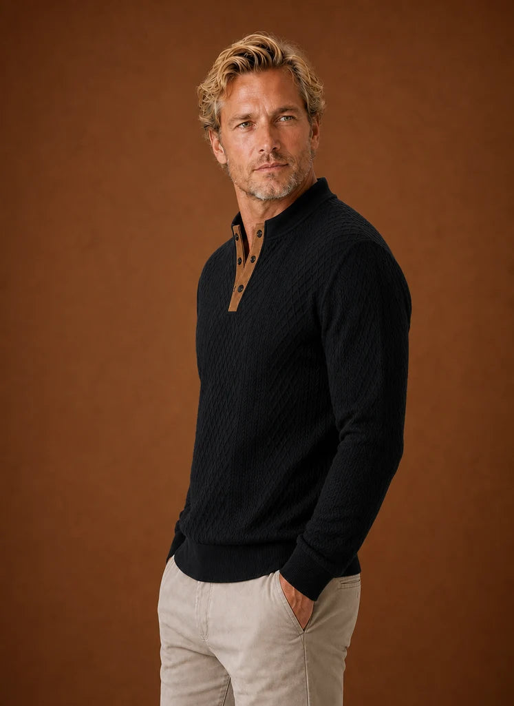 Men's Crewneck Pullover Sweater for Layering and Office Wear 5