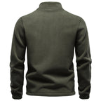 Men's fleece jacket featuring a stand collar and full-zip design, ideal for everyday wear and outdoor activities, available in various colors. 2