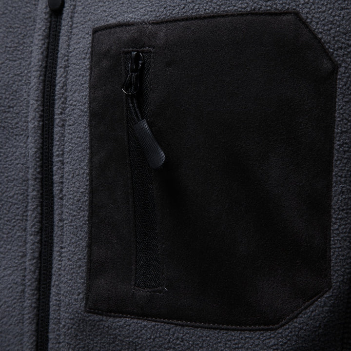 Men's fleece jacket featuring a stand collar and full-zip design, ideal for everyday wear and outdoor activities, available in various colors. 3