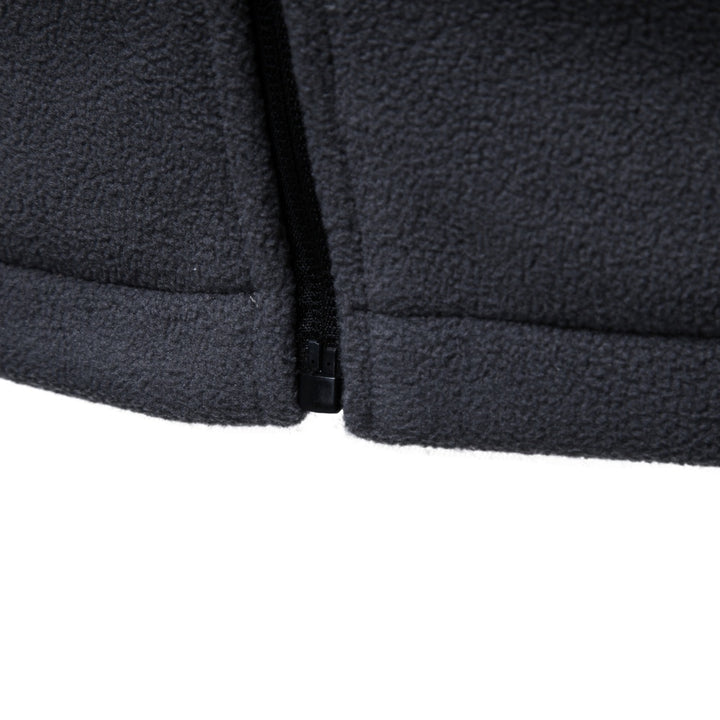 Men's fleece jacket featuring a stand collar and full-zip design, ideal for everyday wear and outdoor activities, available in various colors. 5