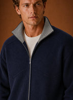Men's Full-Zip Knit Cardigan Jacket with Long Sleeves 2